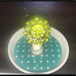 Green Star Cluster Brooch